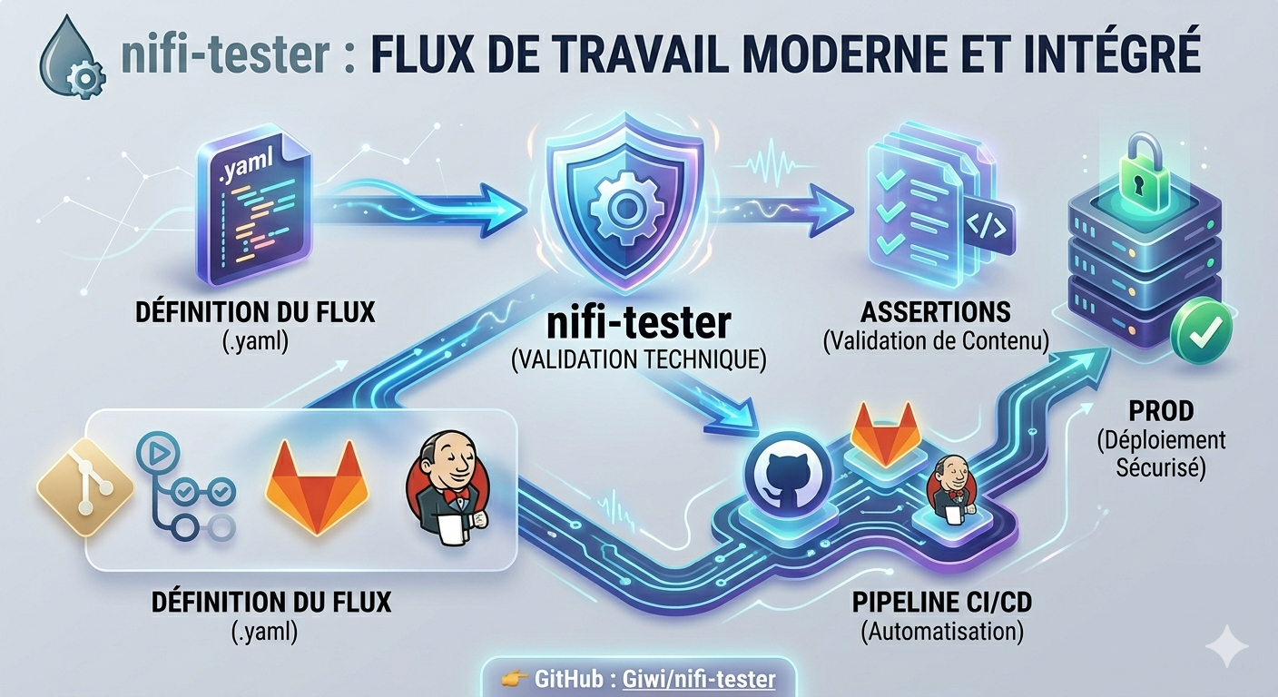 DevOps pour Apache NiFi : Automatisez vos tests avec nifi-tester DevOps pour Apache NiFi : Automatisez vos tests avec nifi-tester