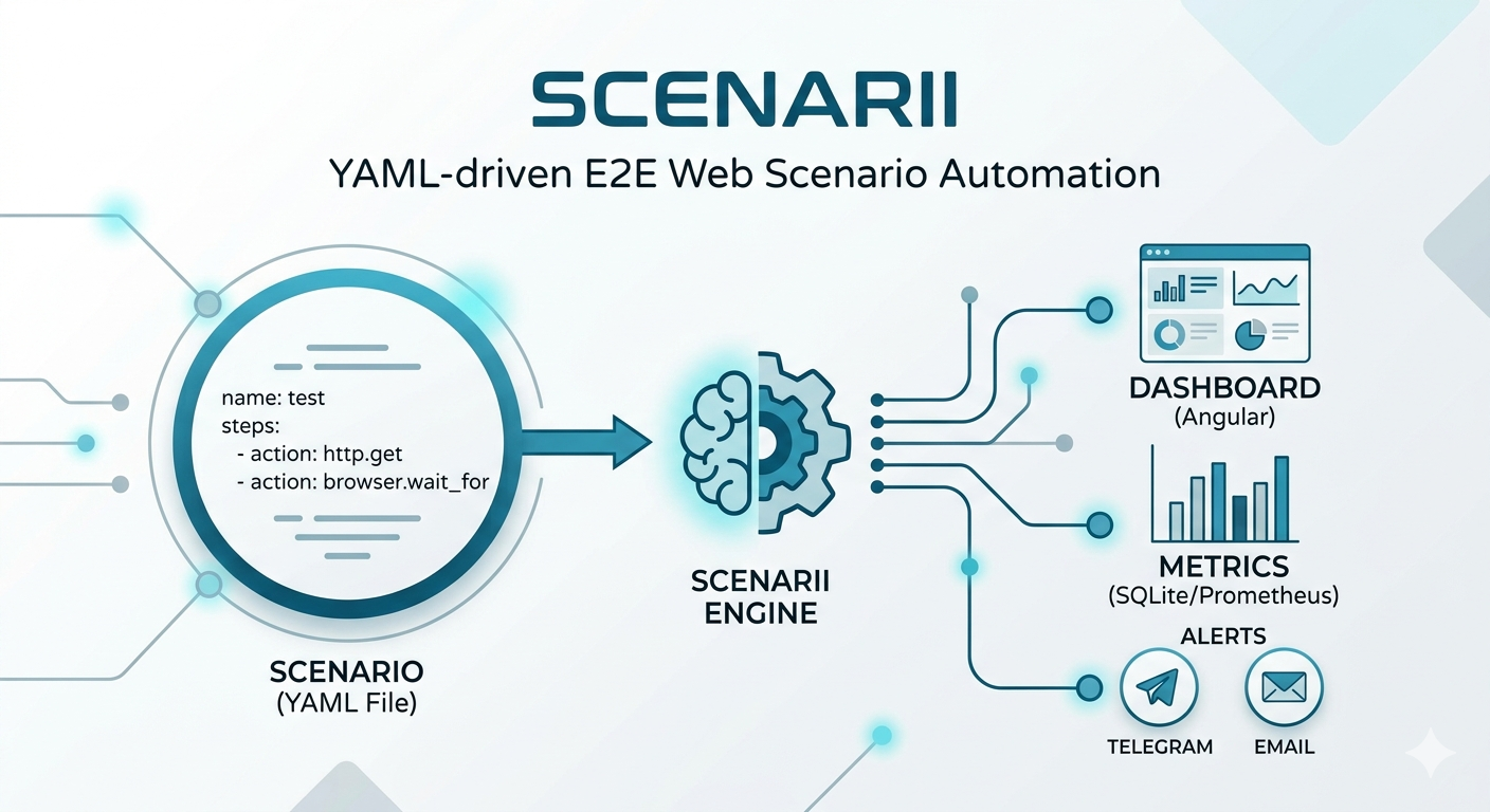 scenarii — Automatisez et surveillez vos scénarios web avec YAML scenarii — Automatisez et surveillez vos scénarios web avec YAML