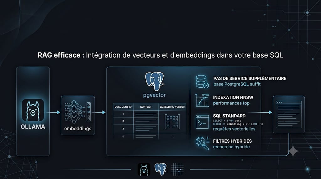 RAG avec Ollama et PostgreSQL (pgvector) Pgvector